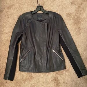 Trouve black leather jacket - Small